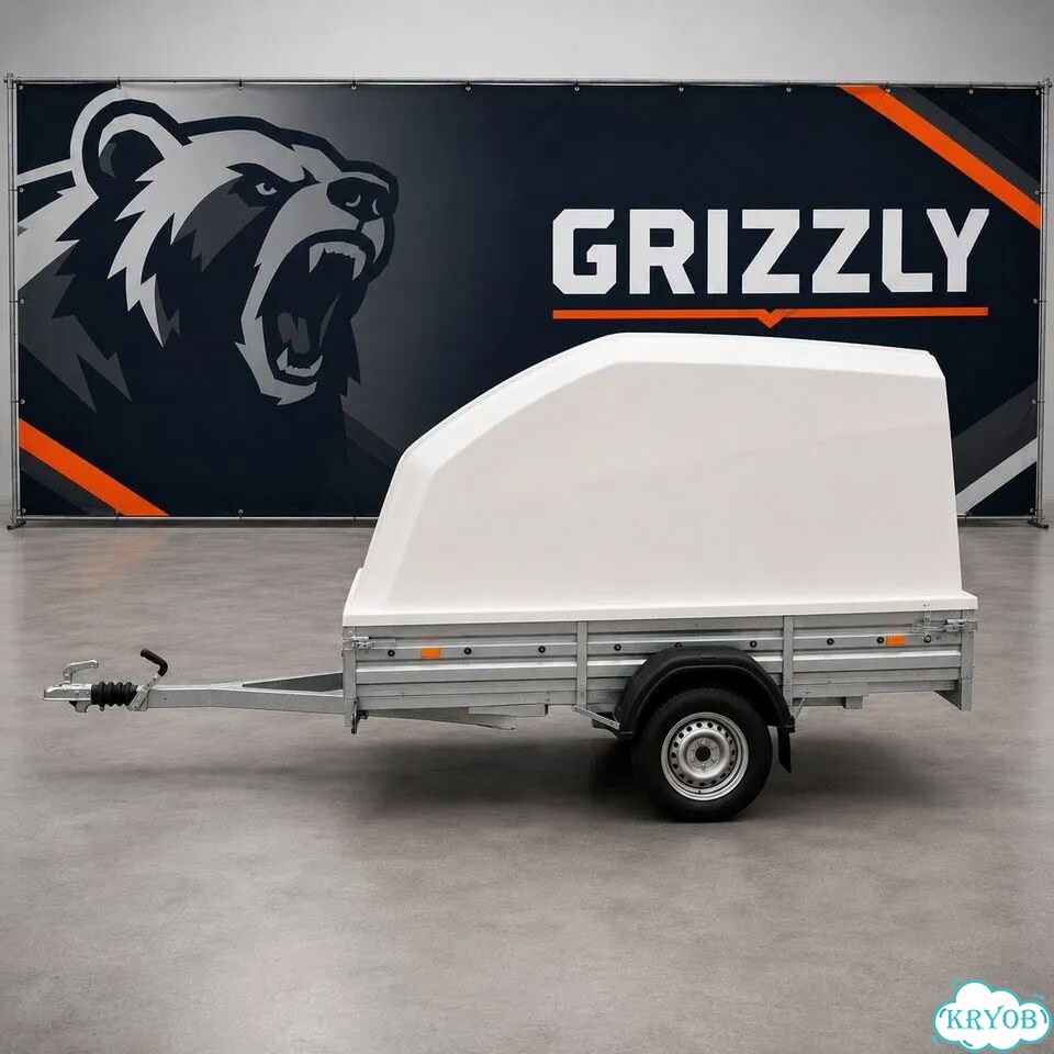 Прицеп Grizzly 817705.022 с крышкой купить Прице фото 2