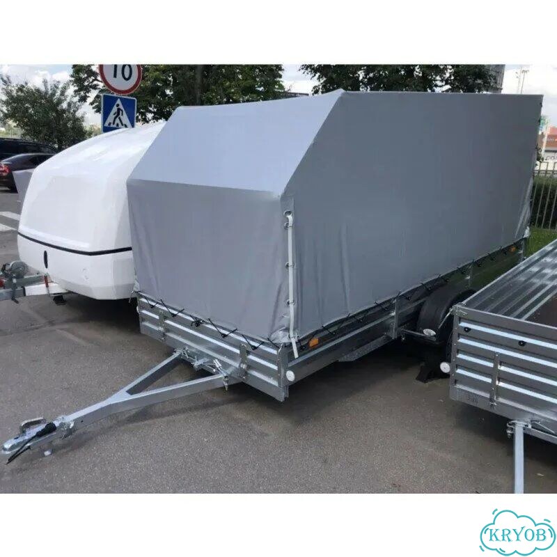 Прицеп Grizzly 817717.022 с тентом фото 1