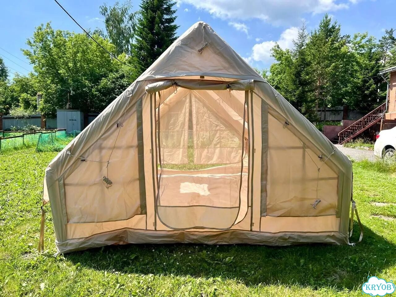 Палатка надувная качественная 3х4(12 кв) 9Мая2А фото 3