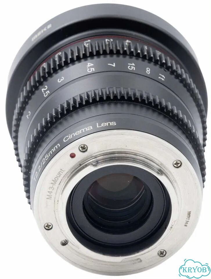 Объектив Meike 25mm T2.2 Micro 4/3 (S/N BMD1368) фото 8