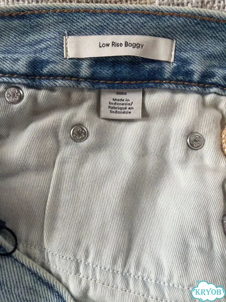 Джинсы low rise baggy Calvin Klein фото 4