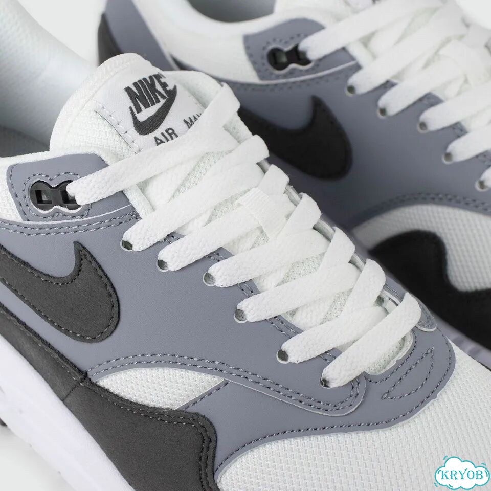 Кроссовки Nike Air Max 1 White Grey фото 5