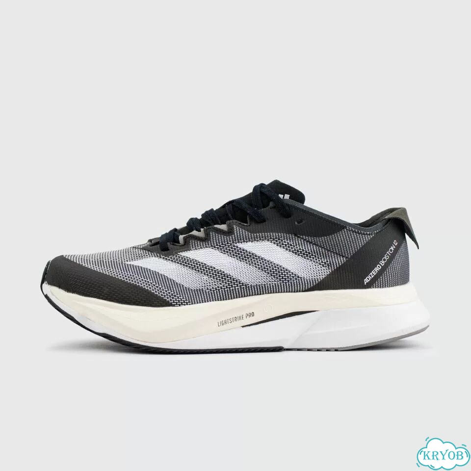 Кроссовки Adidas Adizero Boston 12 Black White фото 1
