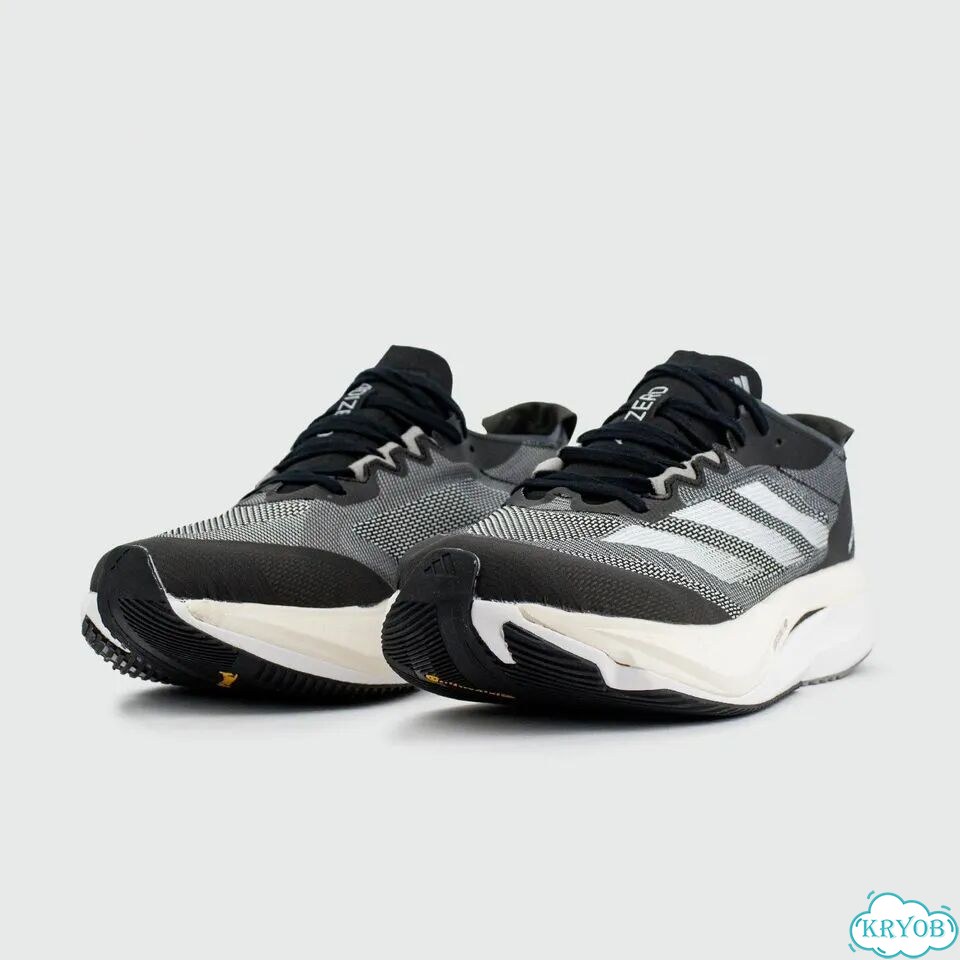 Кроссовки Adidas Adizero Boston 12 Black White фото 2