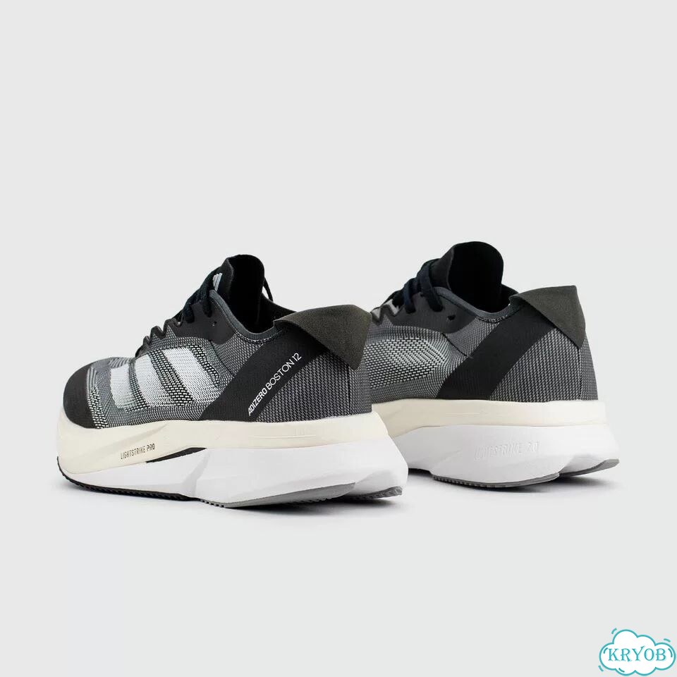 Кроссовки Adidas Adizero Boston 12 Black White фото 3