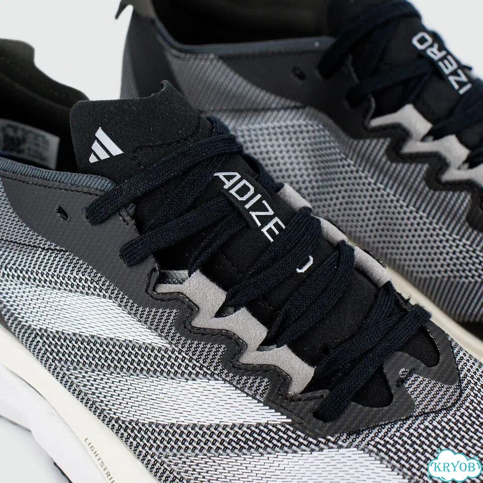 Кроссовки Adidas Adizero Boston 12 Black White фото 5