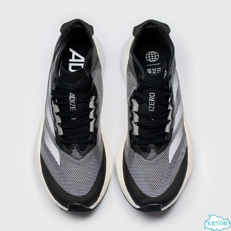 Кроссовки Adidas Adizero Boston 12 Black White фото 6
