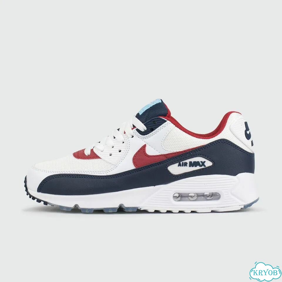 Кроссовки Nike Air Max 90 White / Blue / Red фото 1