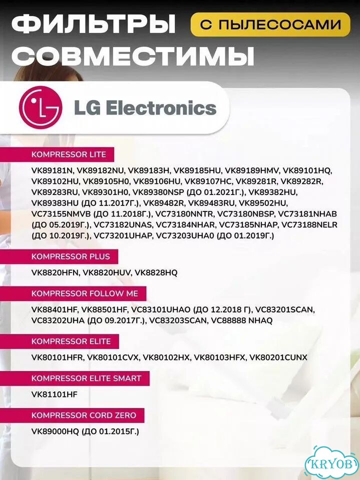 Набор фильтров для пылесоса Lg. Новый фото 4