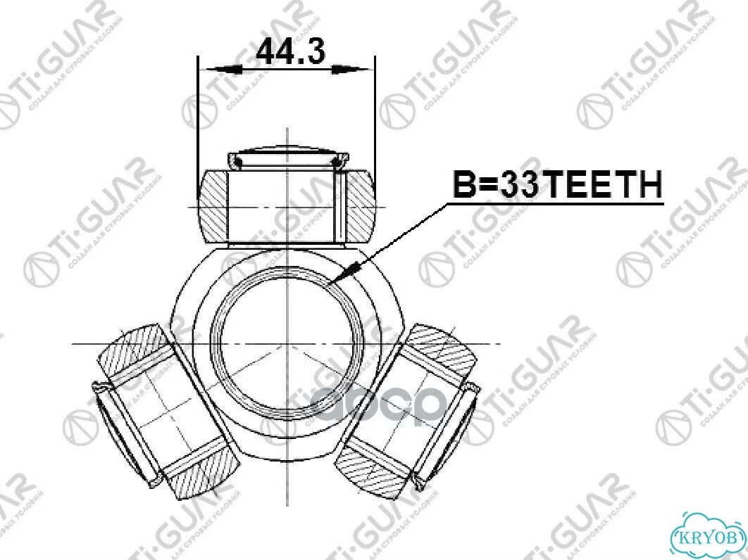 Трипоид /TI-guar для Nissan X-trail T31 2009- 2.0L фото 1