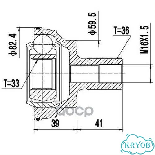 ШРУС наружный audi A3, A3 sportback (8P) (03-13) фото 1