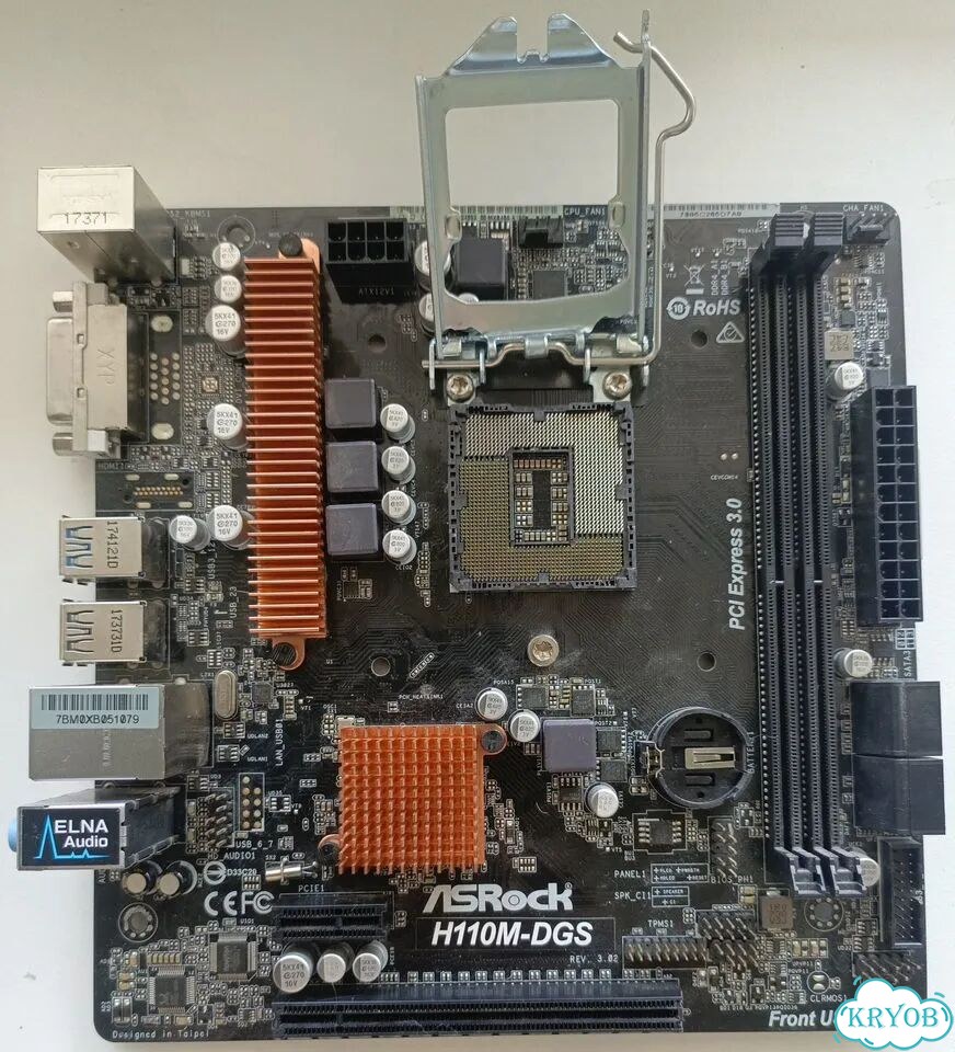 Материнская плата ASRock H110M-DGS LGA1151 фото 2