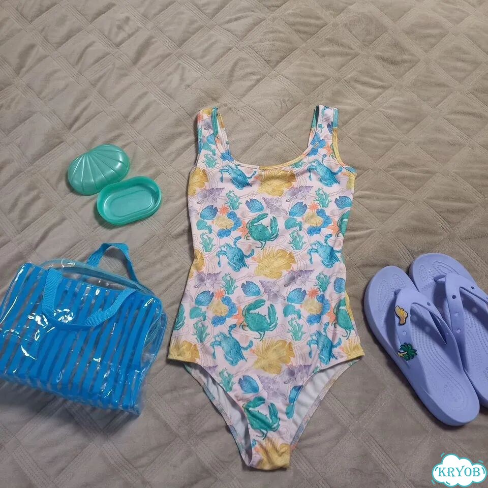 Слитный купальник XS и шлепанцы Crocs 38 фото 1