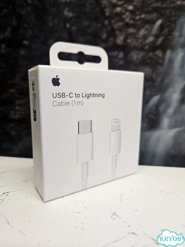 Кабель Apple Lightning 8-pin - USB Type-C белый фото 1