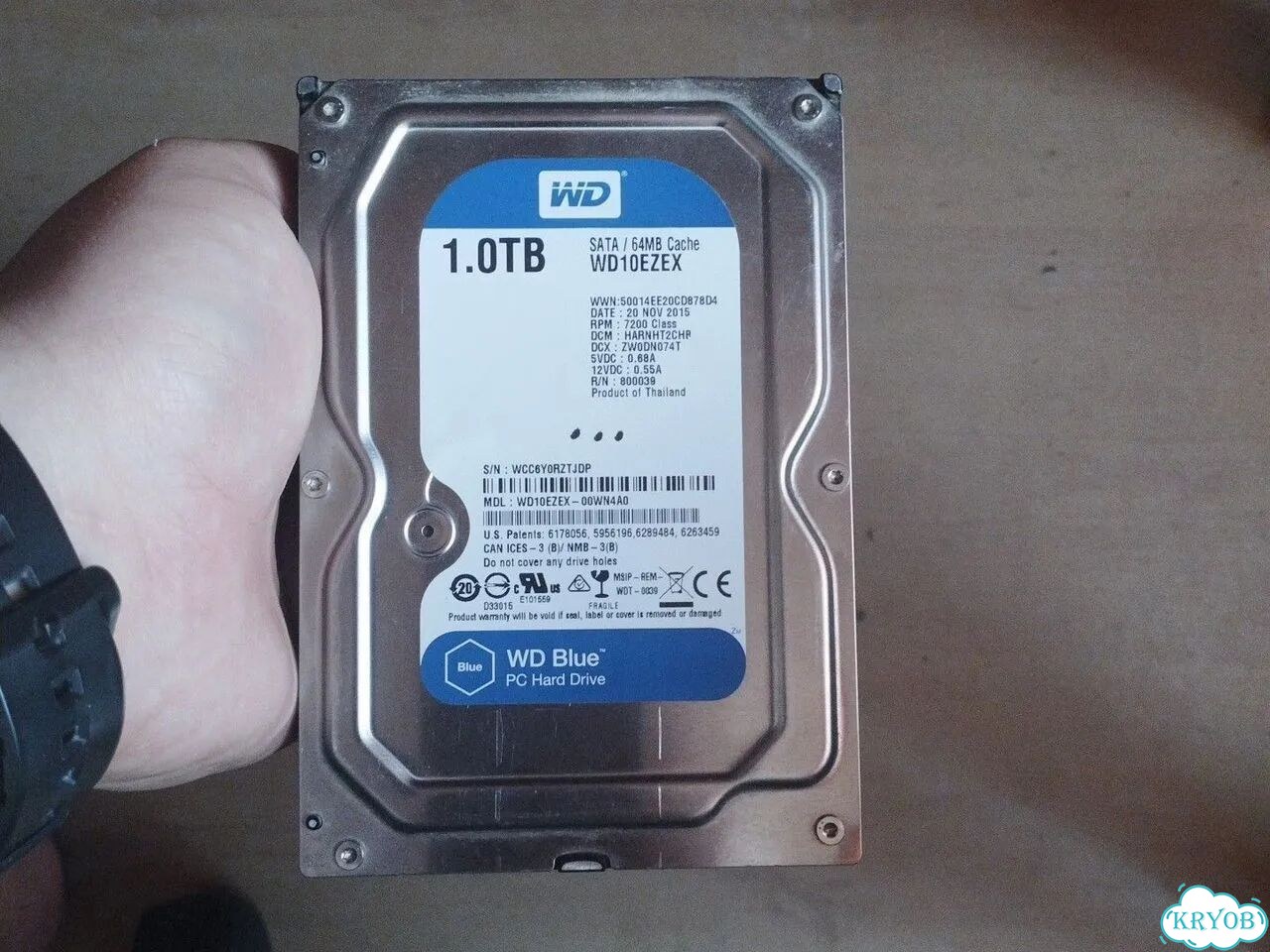 Hdd 1tb wd 3.5 Рабочий фото 1