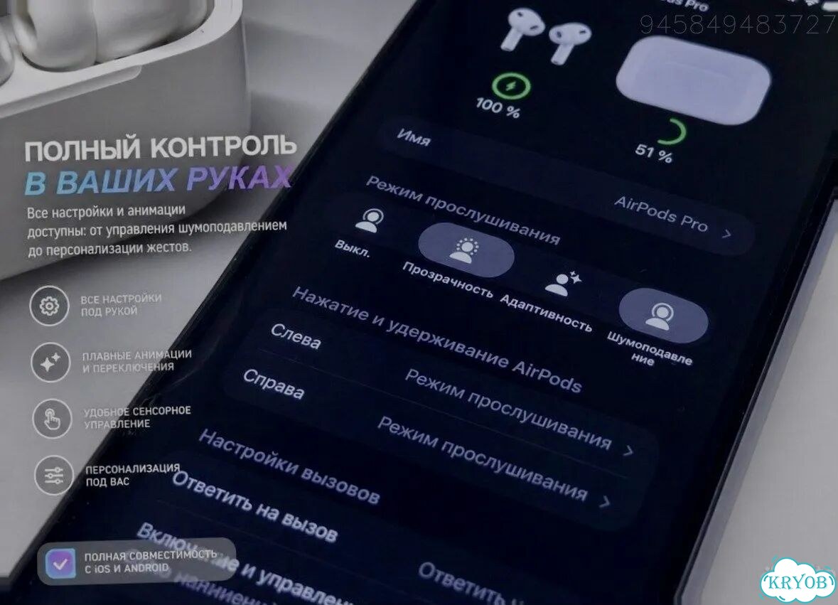 AirPods Pro 3 Airoha Original (Максимальная версия) фото 5