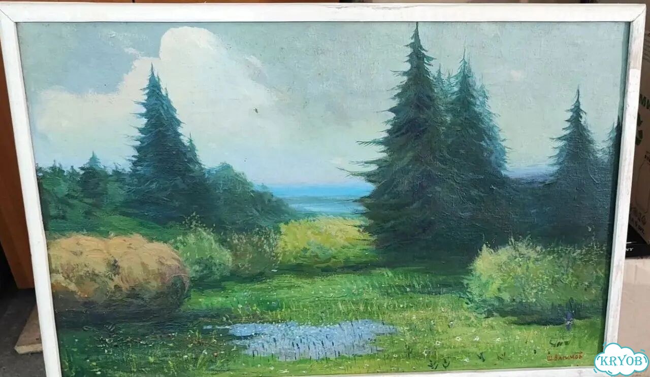 Картина СССР большая Ш. Васимов масло холст фото 1
