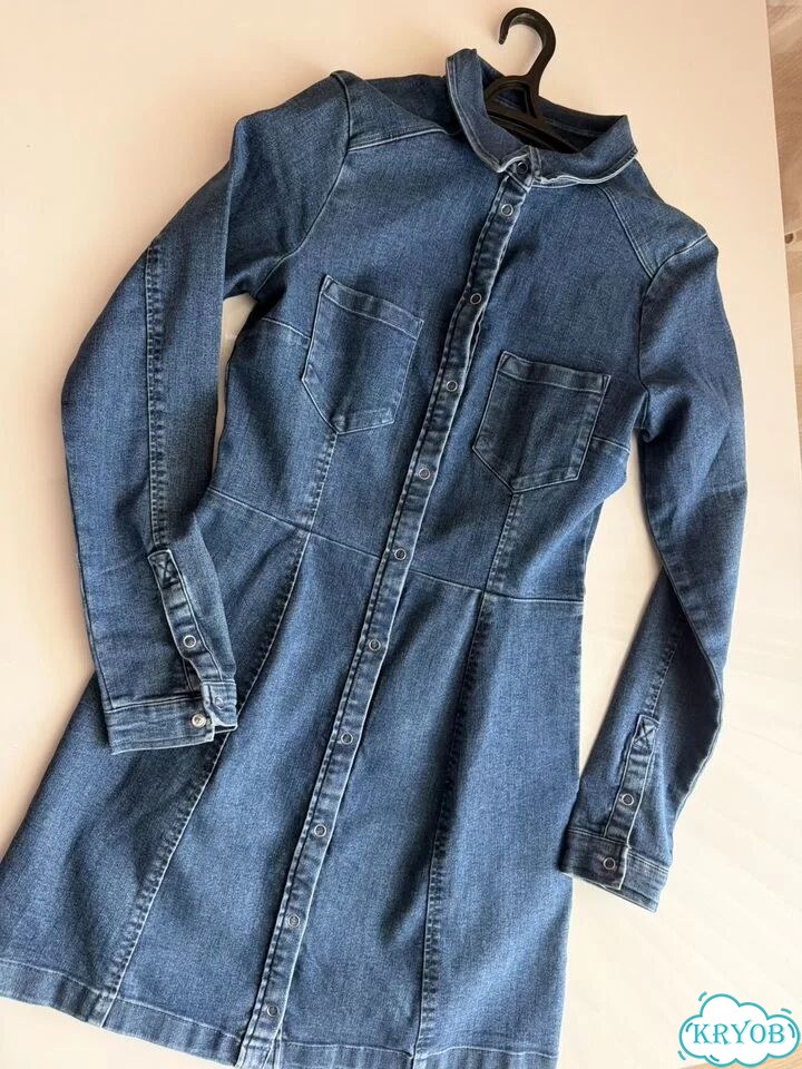 Джинсовое платье HM s фото 1
