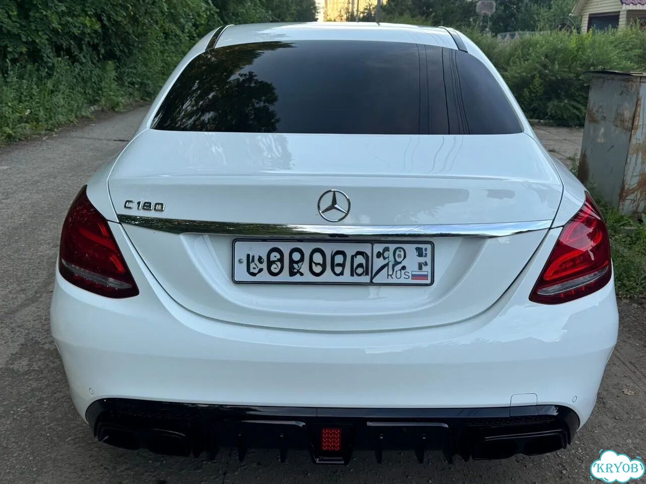 Диффузор на задний бампер Brabus w 205 фото 3