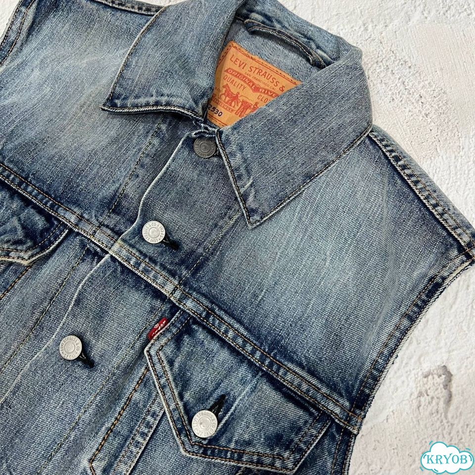 Джинсовая Жилетка Levis Vintage S Оригинал фото 4