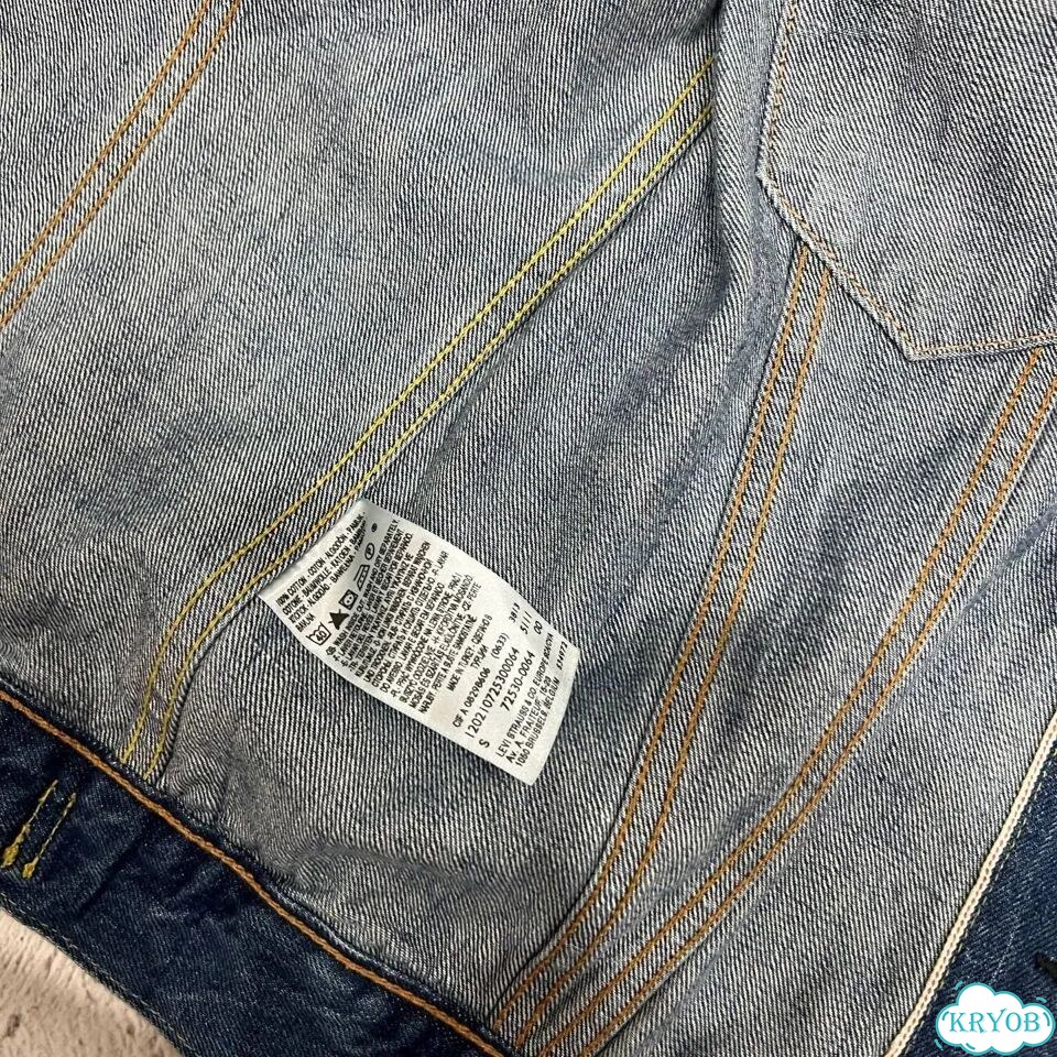 Джинсовая Жилетка Levis Vintage S Оригинал фото 8