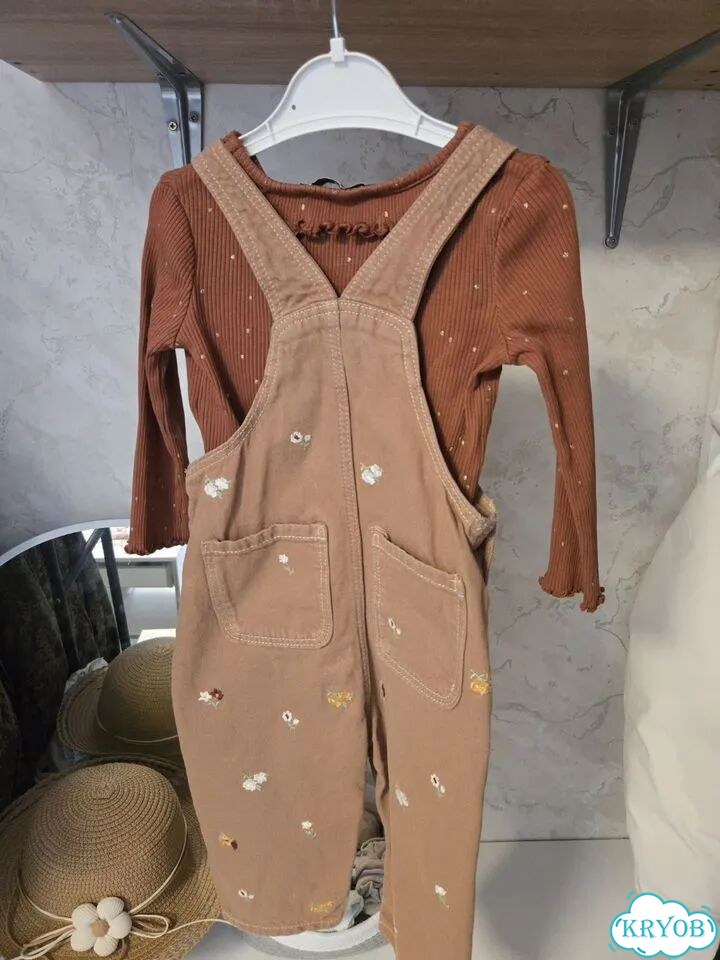 Джинсовый комбинезон zara 92 фото 2