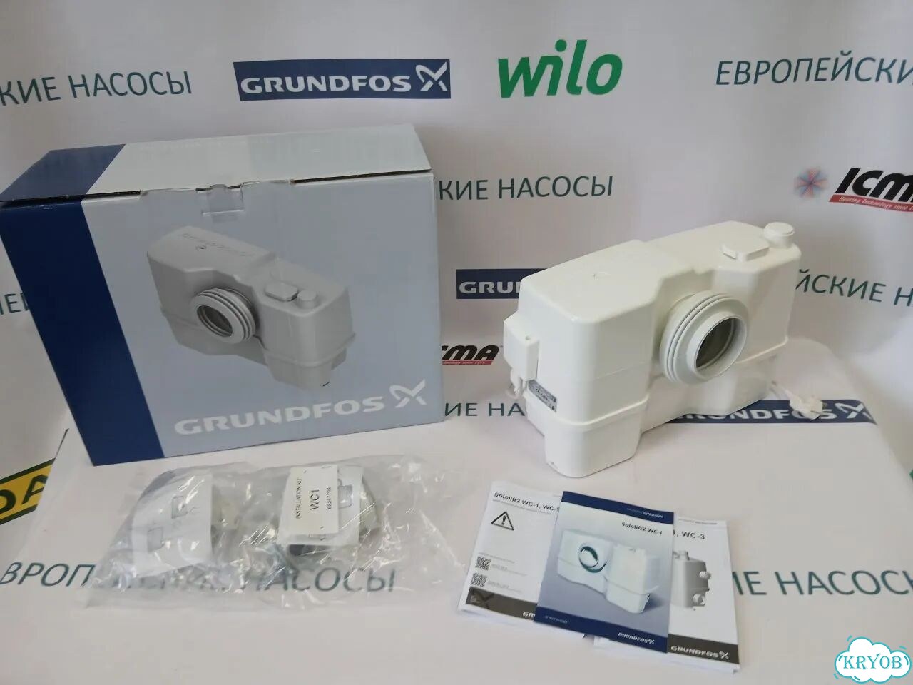 Канализационная установка Grundfos Sololift 2 WC1 фото 3