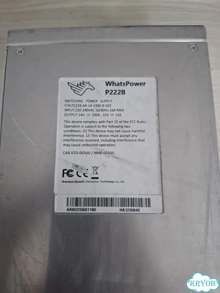 Оригиналблок питания whatsminer P222b фото 1