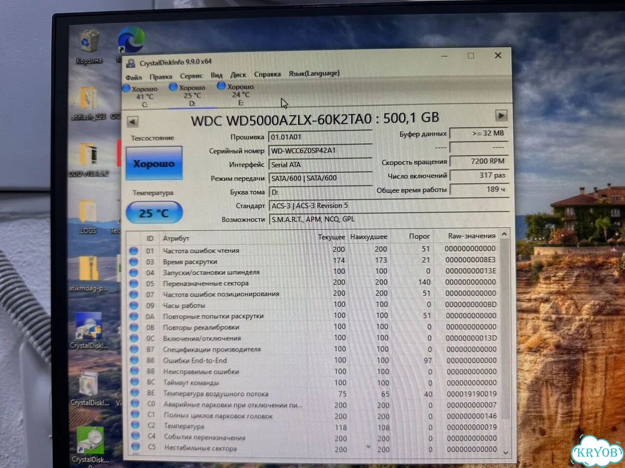 Жесткий Диск HDD 3.5 WD Blue 500GB фото 4