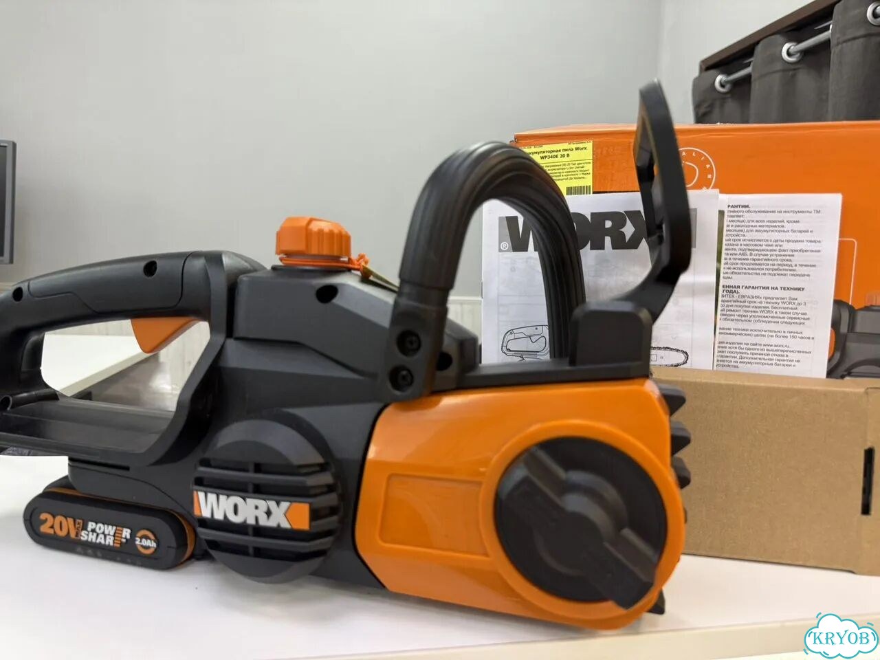 Аккумуляторная пила Worx wp340e 20В фото 2