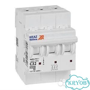 Автомат вм63 3P C32A 4.5кА КЭАЗ фото 1