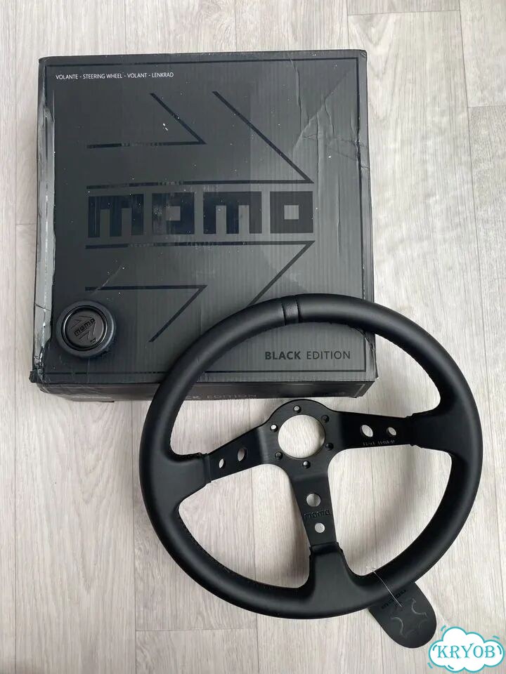Спортивный руль momo black edition фото 3