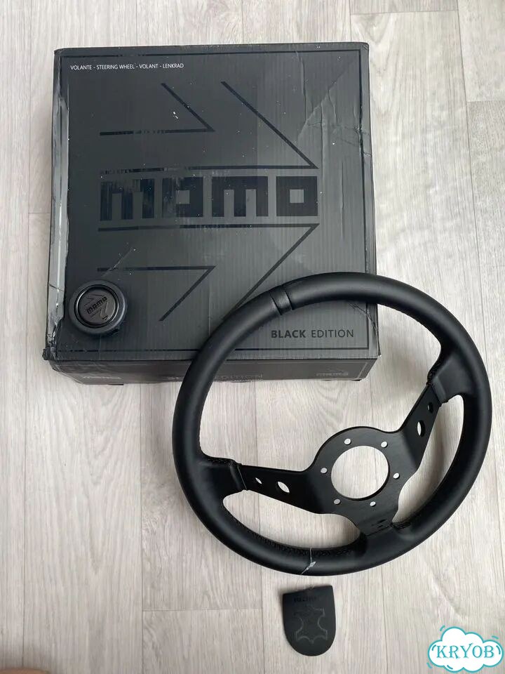 Спортивный руль momo black edition фото 4