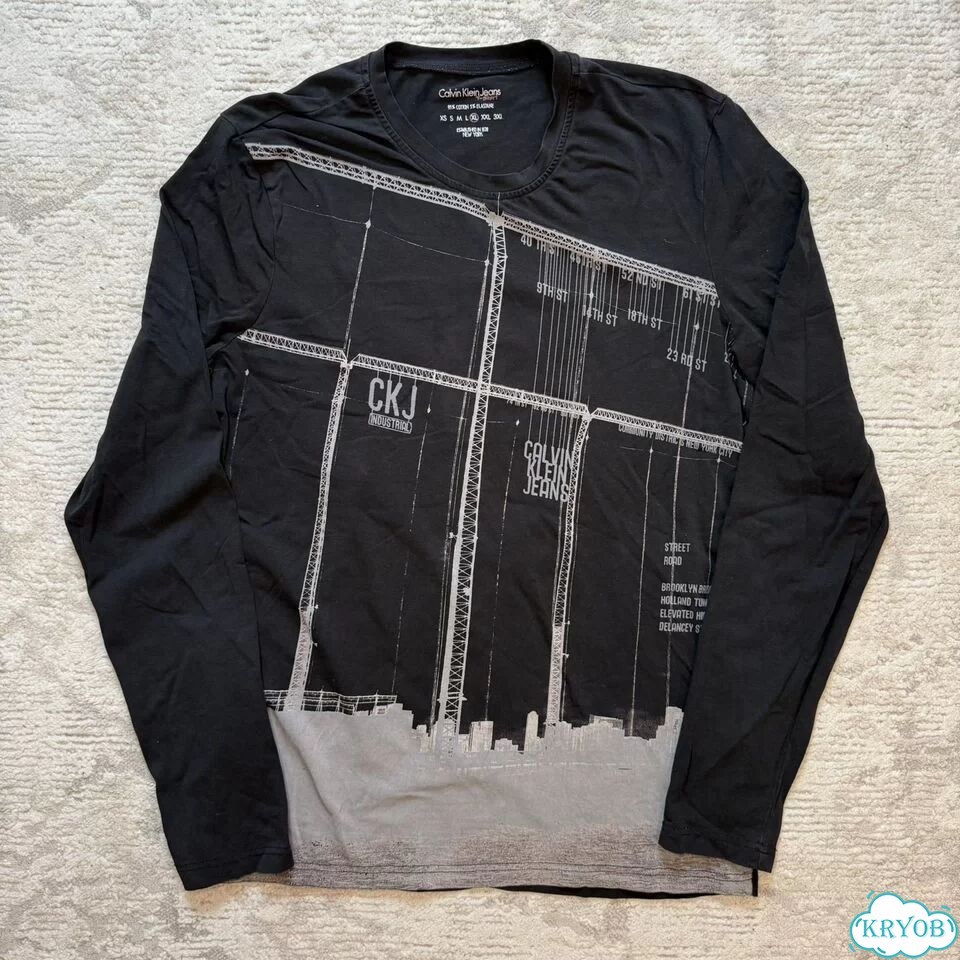 Лонгслив Calvin Klein Jeans XL Rare Оригинал фото 1