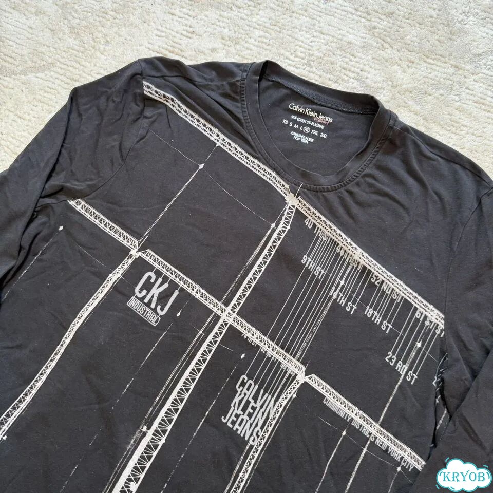 Лонгслив Calvin Klein Jeans XL Rare Оригинал фото 3