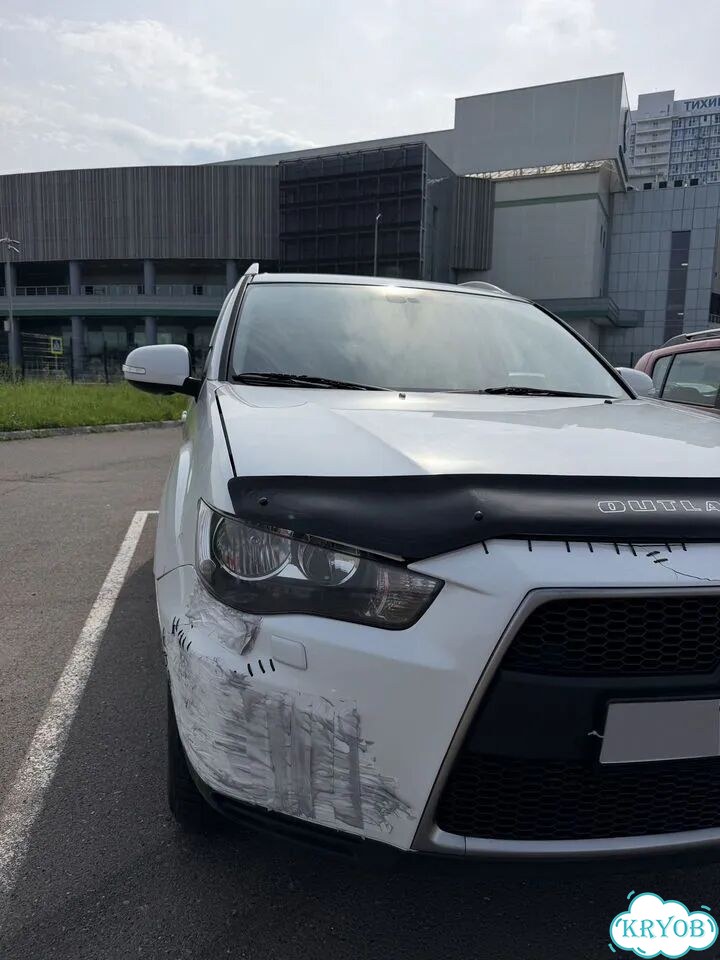 Mitsubishi Outlander 2.0 CVT, 2010, битый, 225 710 км фото 2