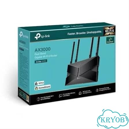 TP-Link Archer AX53 Wi-Fi Роутер, AX3000 фото 1