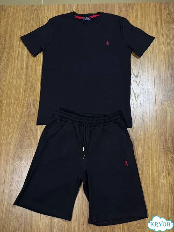 Костюм двойка футболка шорты polo ralph фото 1