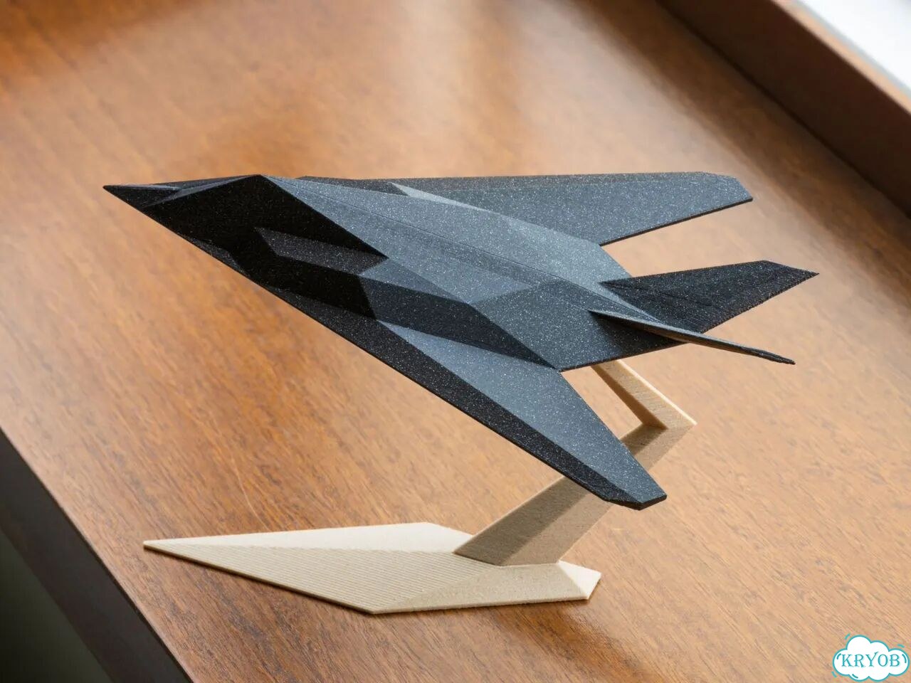3D-модель Lockheed F-117 Nighthawk на подставке фото 6