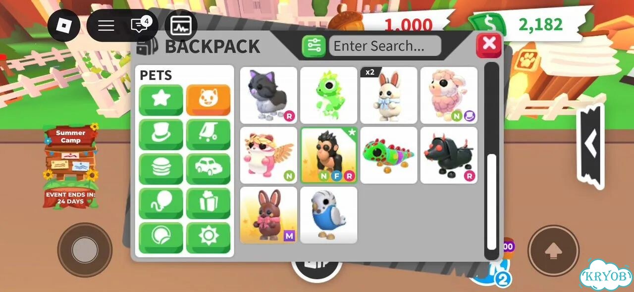Инвентарь Adopt Me, Roblox фото 3