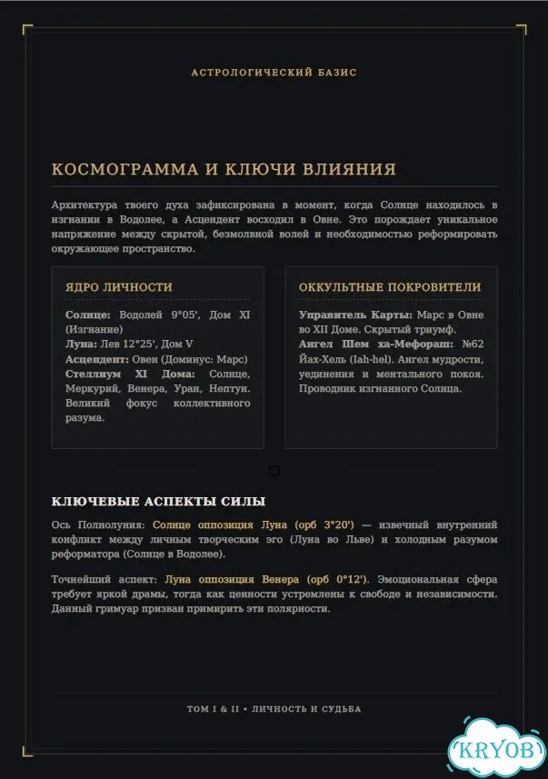 Ваша магическая карта - полный астро разбор фото 2