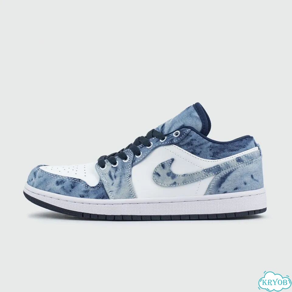Кроссовки Nike Air Jordan 1 Low Washed Denim фото 1