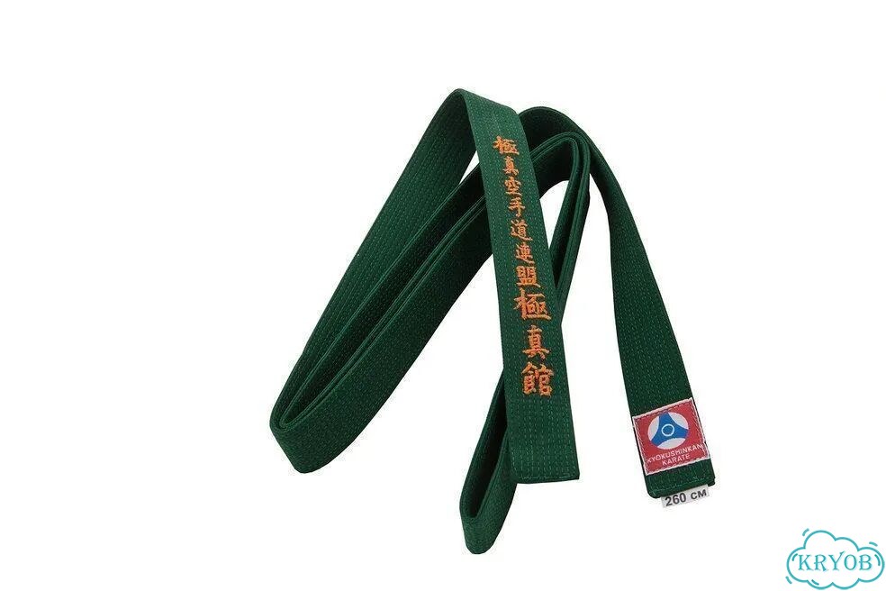 Пояс kyokushin KAN с вышивкой фото 5