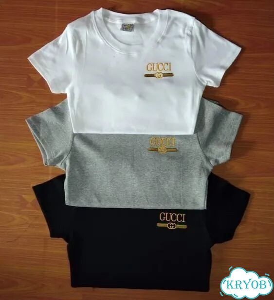 Футболки Gucci (чёрный, белый, серый) фото 1