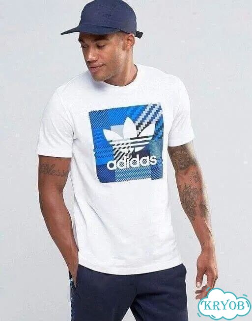 Футболка Adidas blue фото 1