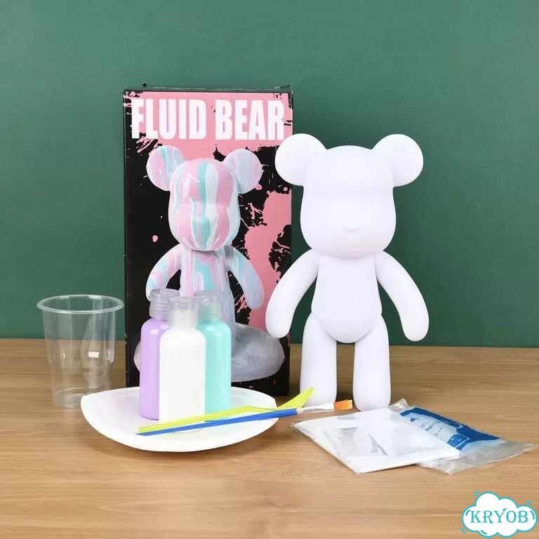 Фигурка fluid bear 20см белая для росписи фото 2