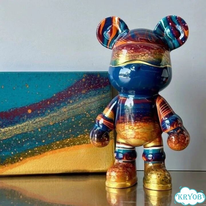 Фигурка fluid bear 20см белая для росписи фото 3