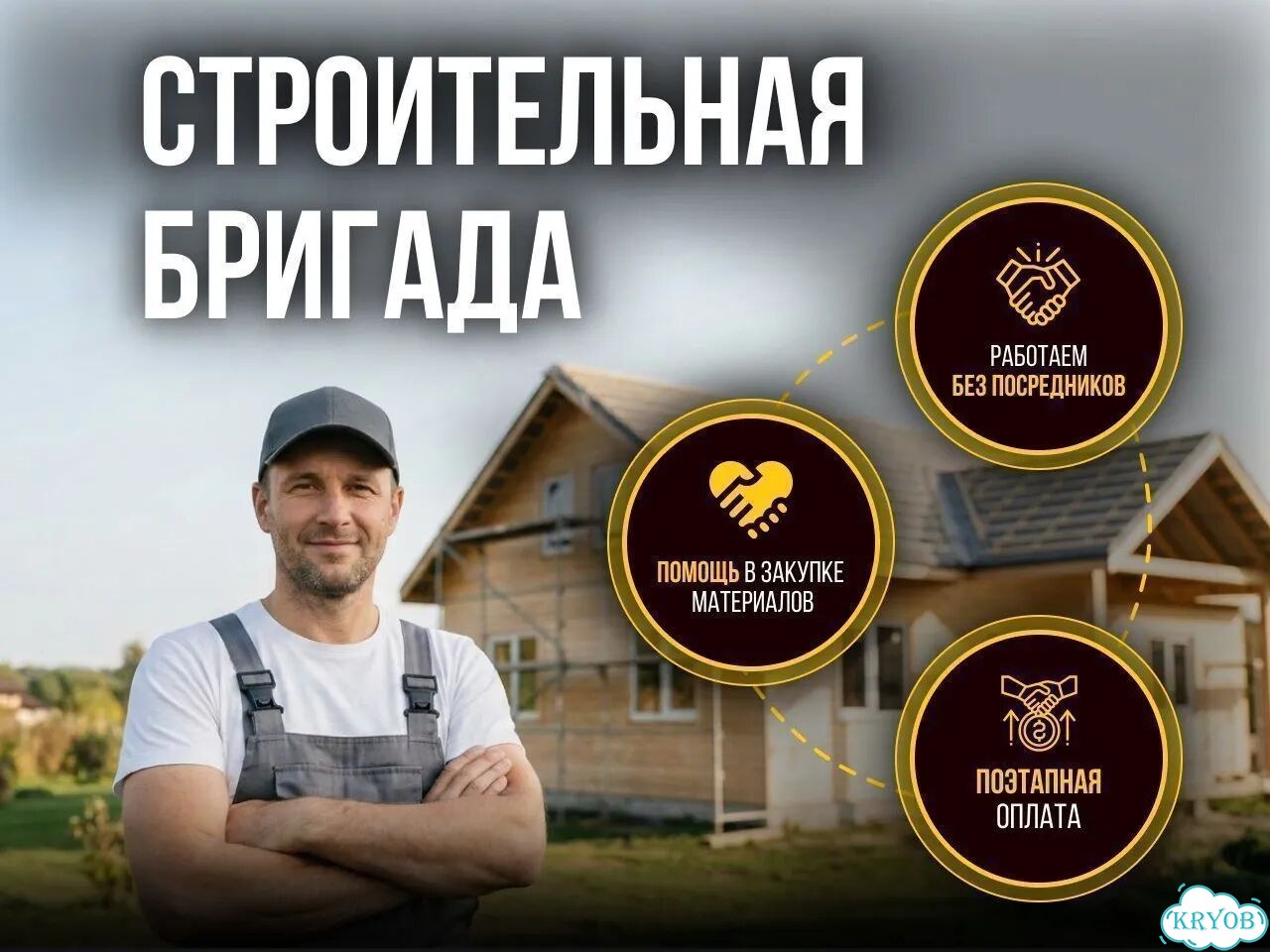 Кровельные работы. Ремонт крыши Бригада строителей фото 1