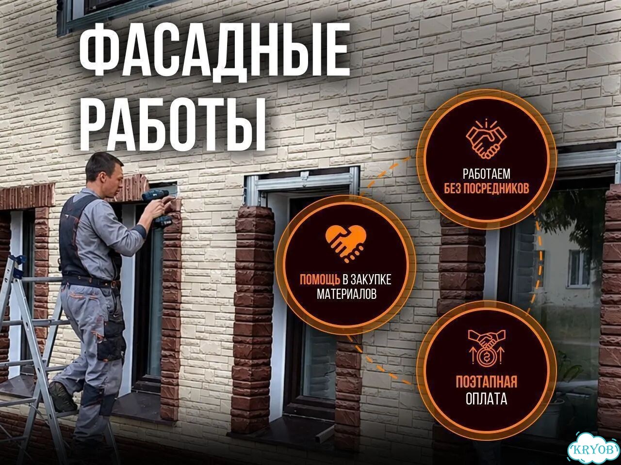 Фасадные работы. Обшивка сайдинг, фасадные панели фото 1