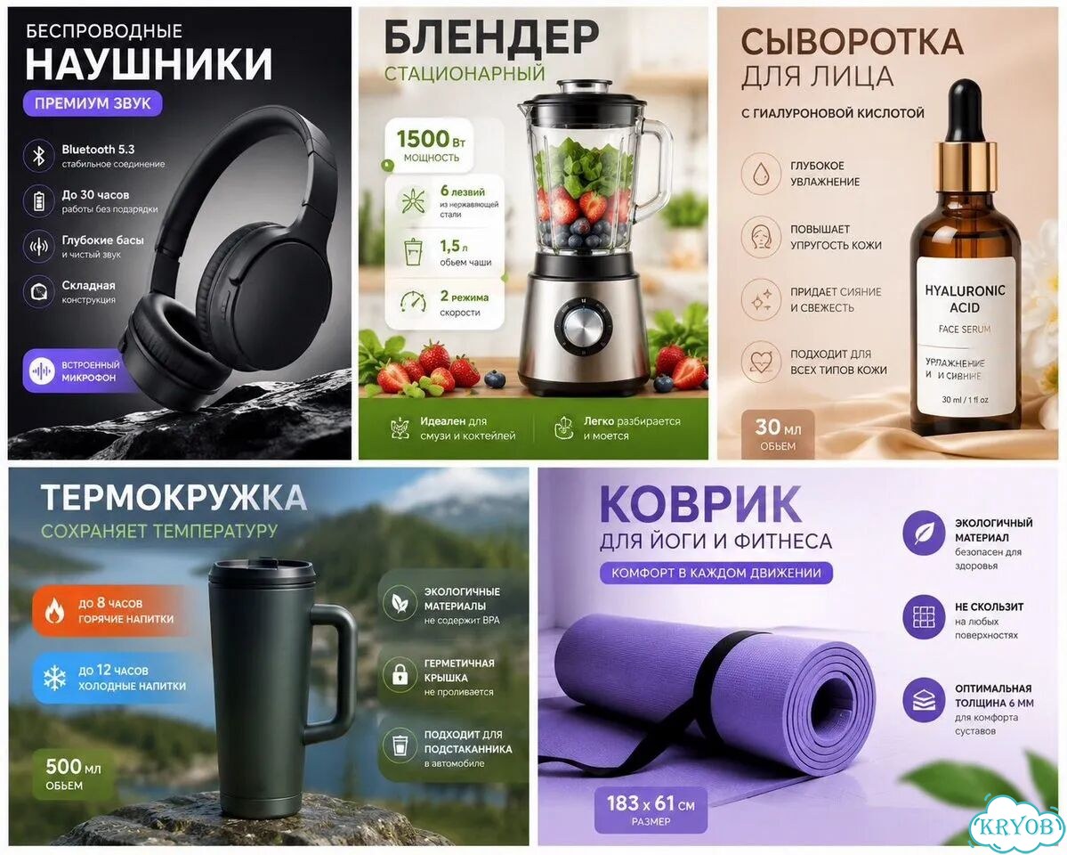 Дизайн, Инфографика, Карточки Товара фото 1